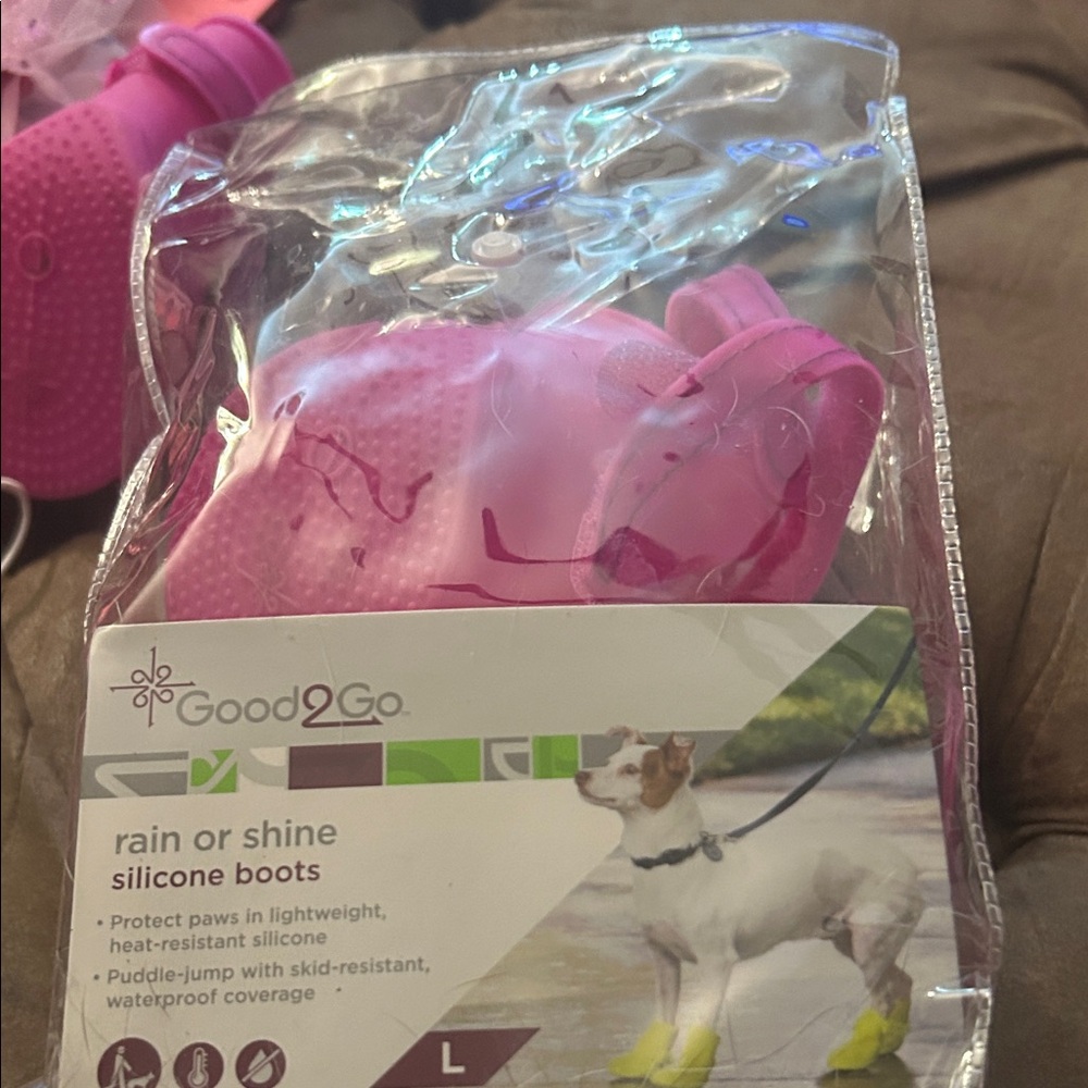 Good2Go Pink Rain or Shine Silicone Boots